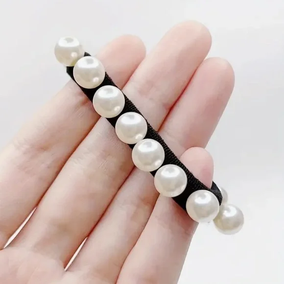 1PC Elegant Faux Pearl Hair Ties - Picture 2 of 7